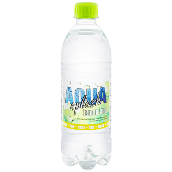 AQUASPLASH SPARK LEMON/LIME WATER 500ML