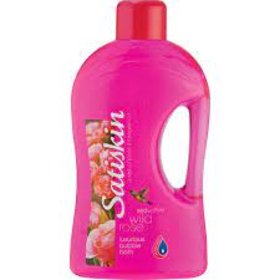 SATISKIN BUBBLE BATH WILD ROSE 2L