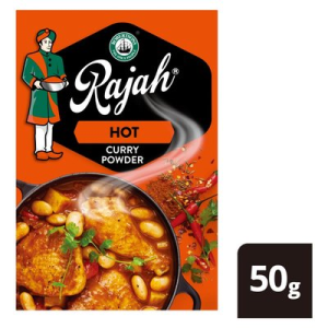 ROBERTSONS RAJAH CURRY POWDER HOT 50GR