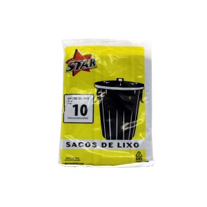 STAR REFUSE BAGS BLACK 10EA