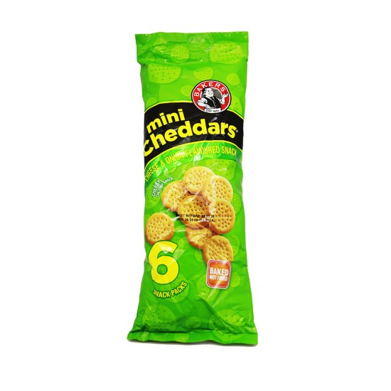 BAKERS MINI CHEDDAR CHEESE&ONION 198GR