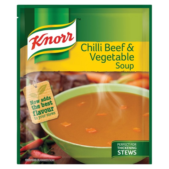 KNORR SOUP CHILLI BEEF&VEG 50GR