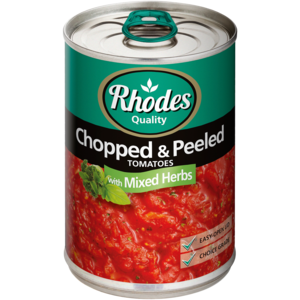 RHODES CHOPPED PEELED TOM W HERBS 410GR