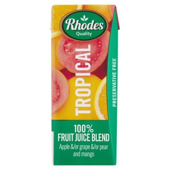 RHODES 100% F/J BLEND TROPICAL 200ML