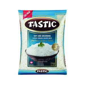 TASTIC LONG GRAIN WHITE RICE S&ABSOR 2KG