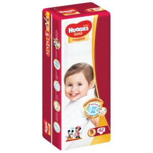 HUGGIES GOLD UNISEX VALUE SIZE 5 42EA