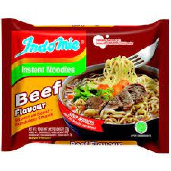 INDOMIE NOODLE BEEF FLAVOUR 75GR