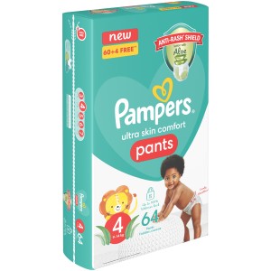 PAMPERS ACT BABY PANTS SZ4 JP 60EA